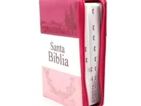BIBLIA TRES TONOS RVR056 FUCSIA-BLANCO-ROSADO