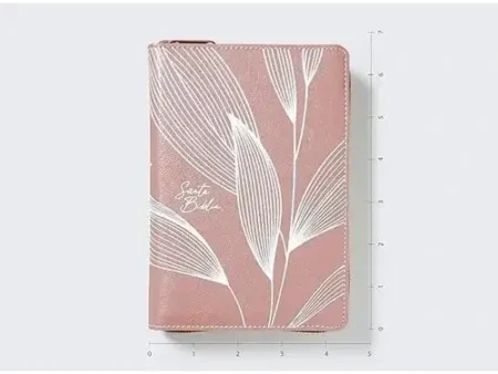 Biblia NBLA Bolsillo Versificada con Cierre Oro Rosa