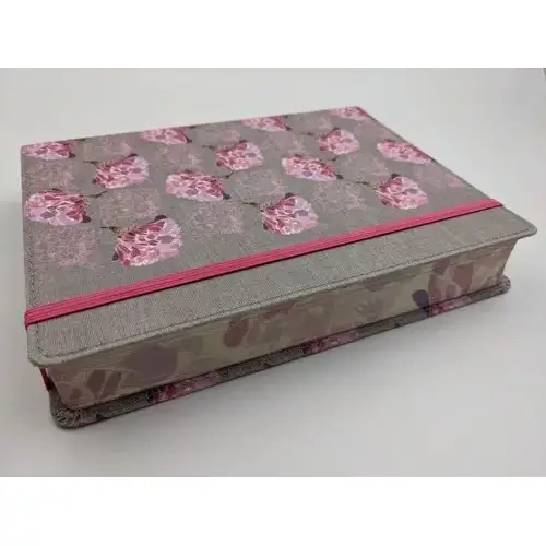 BIBLIA RVR60 APUNTES GRIS FLOREADO TELA - Imagen 4