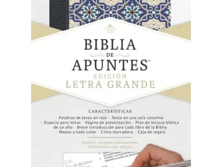 BIBLIA RVR60 APUNTES LG CREMA Y AZUL