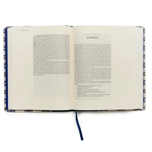 BIBLIA RVR60 APUNTES LG CREMA Y AZUL - Imagen 3