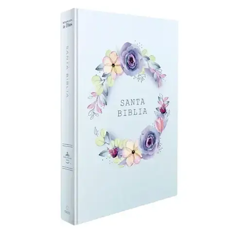 Biblia RV60 Celeste con Flores TD