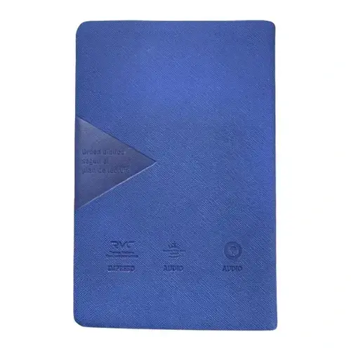 BIBLIA RVC 65 AZUL CANTO PLATEADO ENCUENTRO CON DIOS