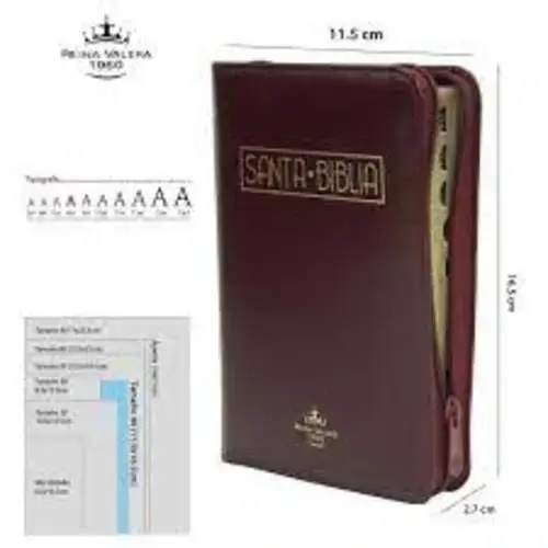 BIBLIA RVR045 IMI VINO TINTO CON CONSORDANCIA
