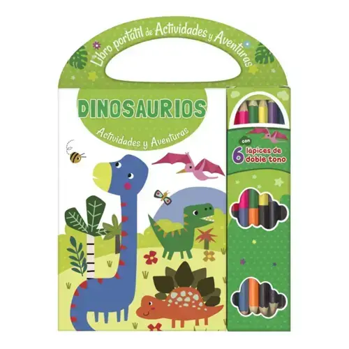 Libro Portátil de Actividades y Aventuras Dinosaurios