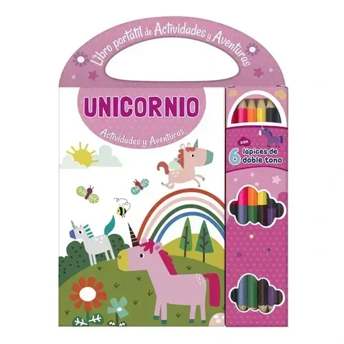 Libro Portatil de Actividades y Aventuras Unicornios