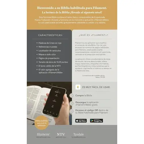 Biblia Ultrafina Filament Sentipiel Palmera Letra Grande - Imagen 4