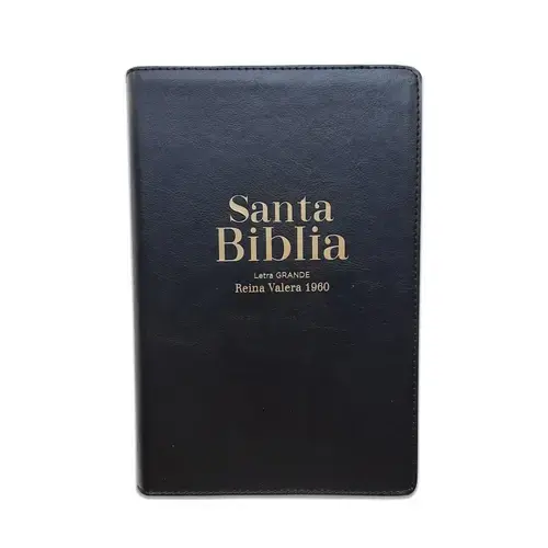 Biblia RVR60 Tamaño Manual Letra Grande /piel NEGRO