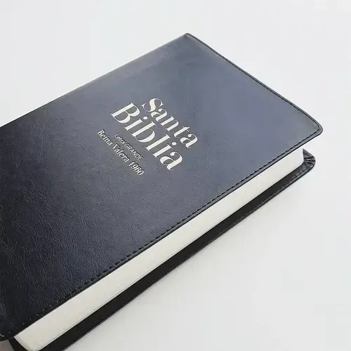Biblia RVR60 Tamaño Manual Letra Grande /piel NEGRO - Imagen 2
