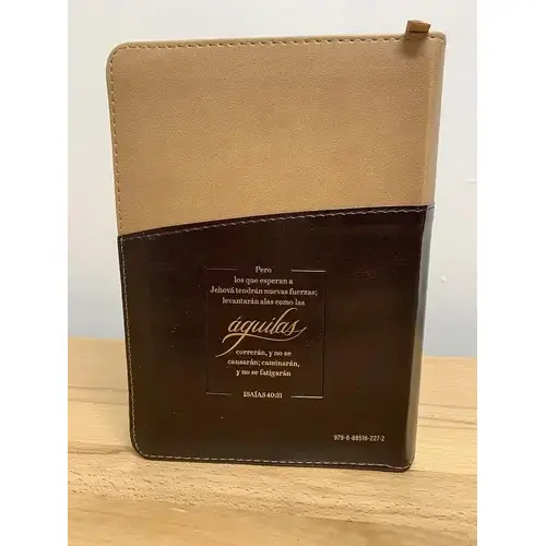 Biblia RVR60 Expresión Águila Portátil Café con Cierre