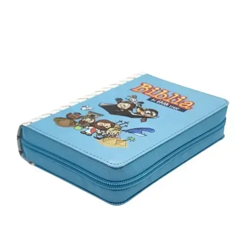 Biblia RVR60 Niños Mi Gran Viaje Azul con Cierre - Imagen 3