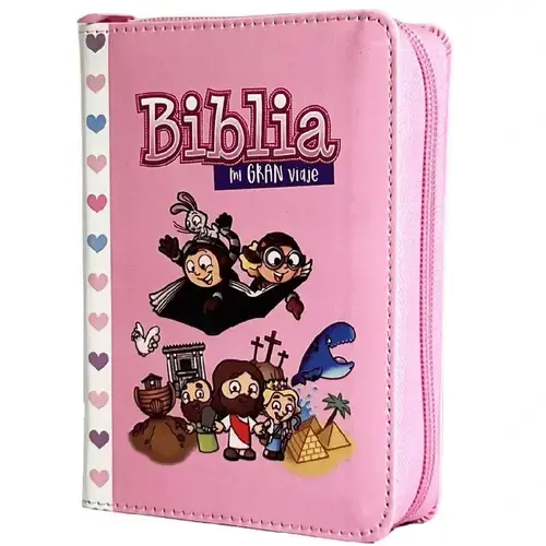 Biblia RVR60 Mi Gran Viaje Rosa con Cierre