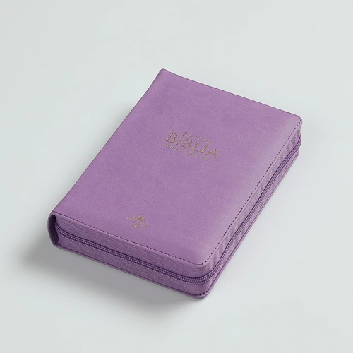 Biblia RVR60 Compacta Letra Grande 11 Puntos Lila - Imagen 3