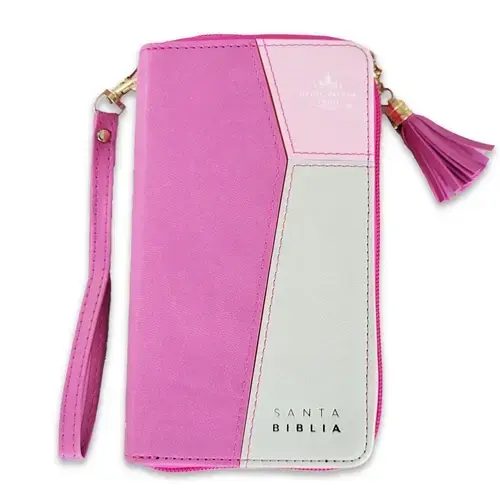 Biblia Chequera RVR60 Rosa-Gris
