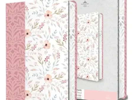 Biblia RVR60 Ultrafina Rosa Pastel con Flores