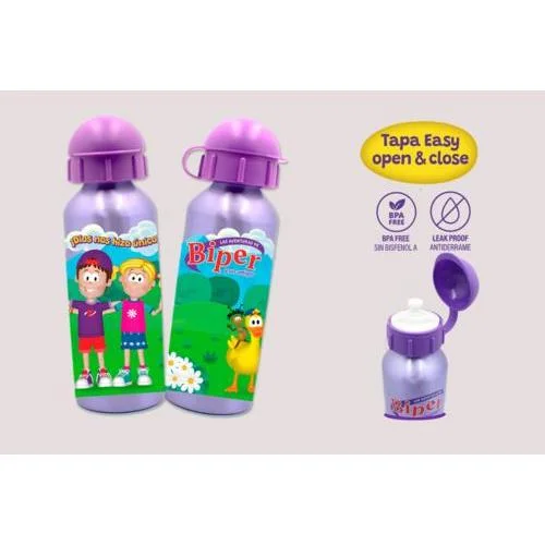 Botella Biper Aluminio Dios nos hizo únicos 500ml